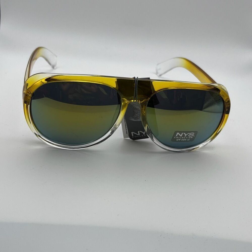 NYS Collection Womens Waverly Place Sunglasses Yellow NWT